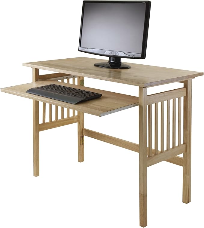 Folding Computer Desk Beechwood