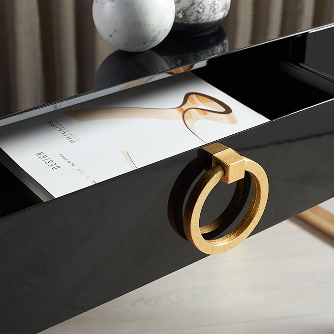Safavieh Couture Collection Maia Black 2-Drawer Lacquer Desk