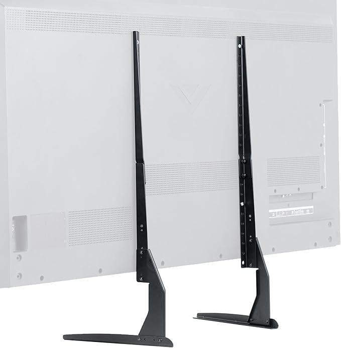 VIVO Universal Tabletop TV Base Stand for 22 to 65 inch LCD Flat Screens Pedestal Replacement Legs VESA Mount with Hardware Included STAND-TV00Y