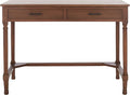 SAFAVIEH Home Collection Layce Brown 2-Drawer Computer Table Office Desk Table