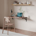 Floating Wall Desk for Home OfficeWall Mounted Table with Pine Wood36 Inch Workbench for GarageWork Table with Heavy Duty Brackets for KitchenDiningLaundry