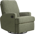 Second Story Home Tucker Swivel Recliner Ultra-Plush Cushioned Nursery Chair with 360° Swivel &amp Recline Modern &amp Stylish Accent Chair for Living Room or Nursery (Sage Boucle)