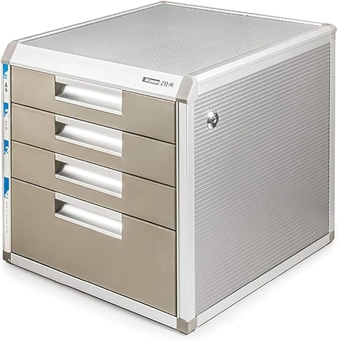 File Cabinet with Lock Office Desktop Filing Cabinet with Locking Drawers Information Cabinet Office Storage Cabinet31.5 * 35 * 29.8cm 31.53529.8cm
