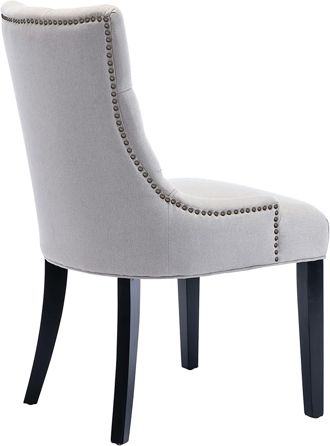 Dinng Chair Livingroom Chair with Bronze Nailhead（2 pcs Set）