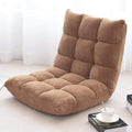 FANTASK 14-Position Sofa Memory Foam Floor Chair w/Comfy Cushions &amp Study Steel Frame Angle Adjustable Couch Lounge Sofa for Reading Game Meditating (Beige)