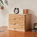 Desktop File Cabinet - Desktop Organizer Storage Box Desktop Drawer Cabinet with Lock 1/2/3/4 Tier Wooden Flat File Cabinet Storage Desktop Storage Cabinet/Data Cabinet (B 3 Drawer)