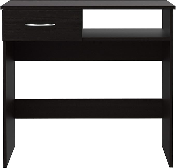Home Office Set Single Drawer Keyboard TrayBookcase -Black