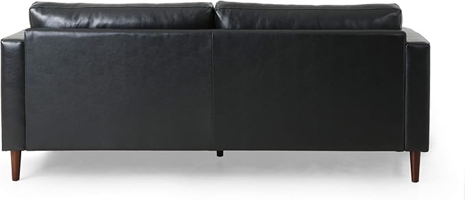 Christopher Knight Home Malinta Sofas Midnight Black + Espresso