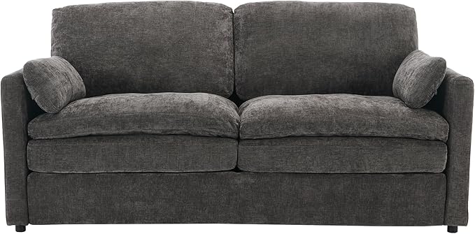68.1 Oversized Cozy Upholstered Loveseat Sofa Oversized Comfy Comfy Cloud Sofa Double Cushion Loveseat Sofa Plush Cushion Sofa Couch for Living Room Office Apartment (Grey-2c)