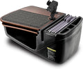 AutoExec GripMaster Car Desk for Your Vehicle Workstation and Mobile Office Mahogany with Phone Mount