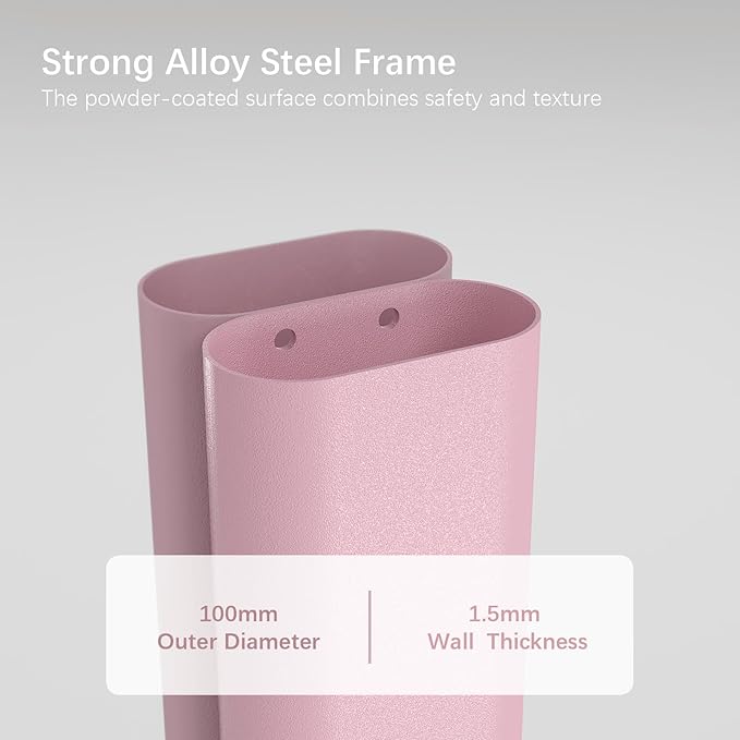 Pink Rolling TV Stand for 32 to 55 65 75 85 Inch TVs Corner TV Floor Stand with Mount Universal Portable Mobile TV Cart on Wheels Small TV Stand for Bedroom Living Room Conference Room