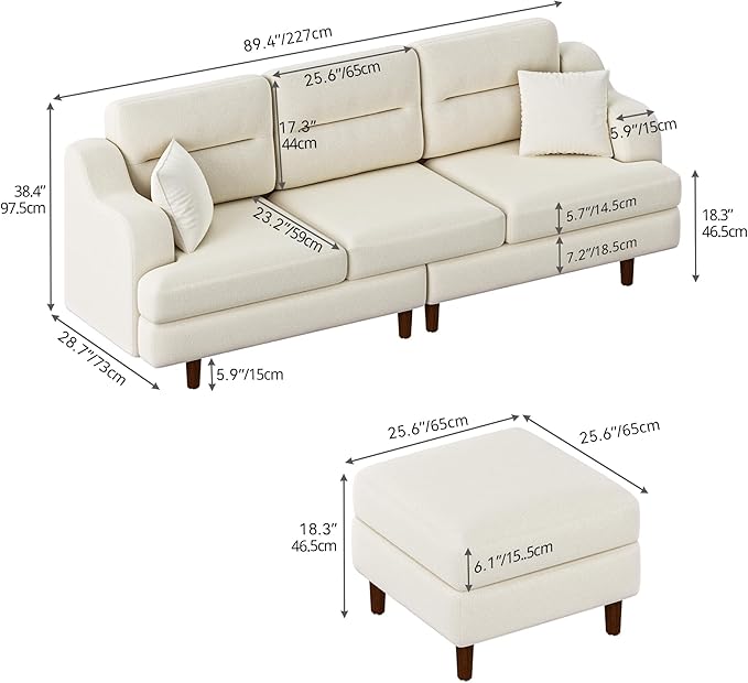 YITAHOME Sofa Sofa Couch Living Room Furniture