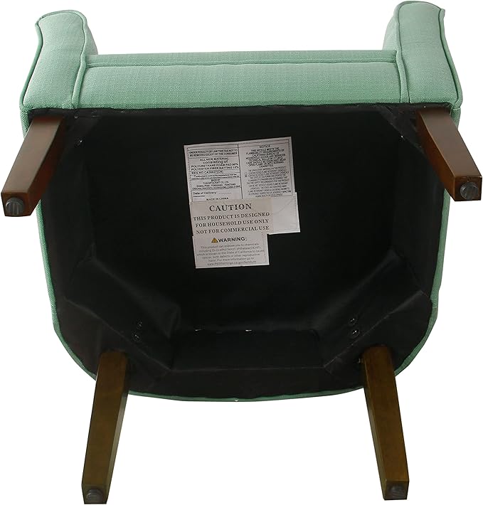 HomePop Modern Barrel Accent Chair Aqua