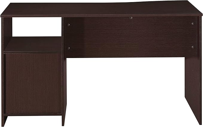 Techni Mobili 51 Classic Computer Desk with Drawers 3-Drawer Home Office Desk with Storage (Brown)