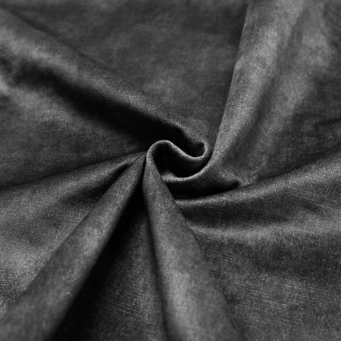 DUHOME Living Room Chair Armless Slipper Accent Chair Sofa Chair Reading Chair Upholstered Velvet Fabric for Bedroom Dark Grey