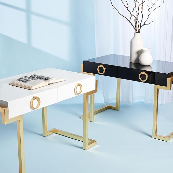 Safavieh Couture Collection Maia Black 2-Drawer Lacquer Desk