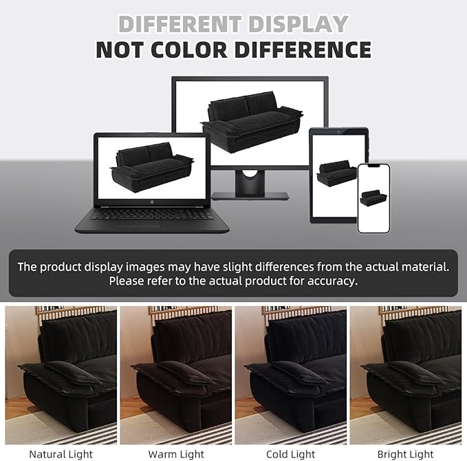 Ball &amp Cast 70.1 Convertible Sofa Bed3-in-1 Pull Out Couch with Side PocketsMulti-Functional Velvet Loveseat for Living RoomBedroomApartmentOfficeBlack