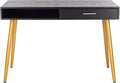 Safavieh Home Office Jorja Modern Black and Gold 1-drawer Desk