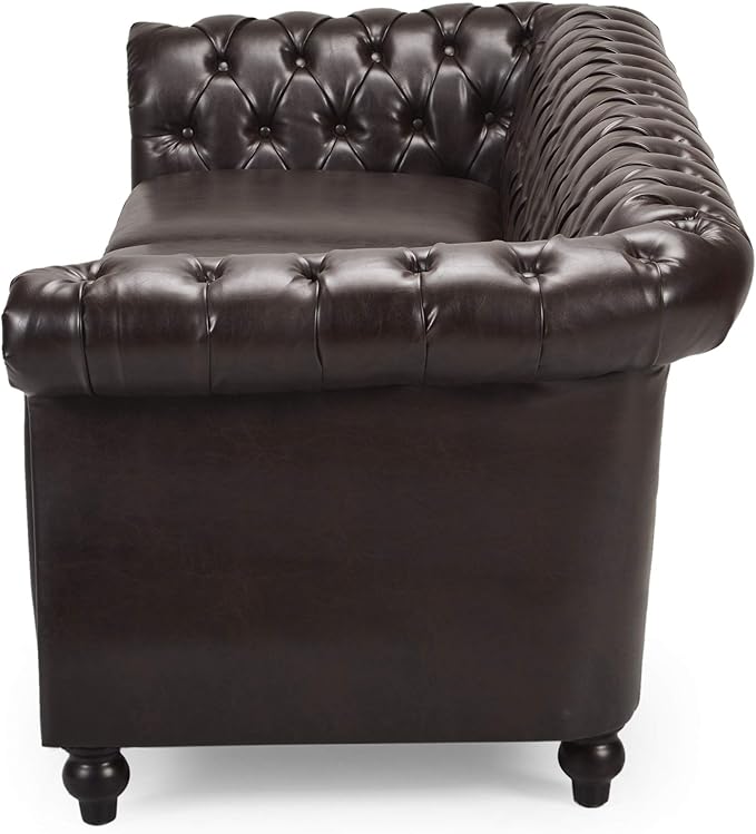 Christopher Knight Home Norma Sofas Brown Dark Brown