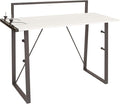 OSP Home Furnishings Tinker Desk with Storage Light Grey