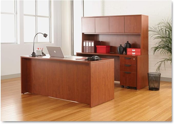 Alera Valencia Series 66 by 30 by 29-1/2-Inch Desk Shell Medium Cherry