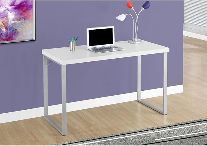 Computer Desk Home Office White Laminate Modern &amp Contemporary