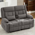 Recliner Loveseat Couch with Cup Holders for Living Room LoveSeat Manual Oversized Recliner with Ergonomic Side Pocket for Adult