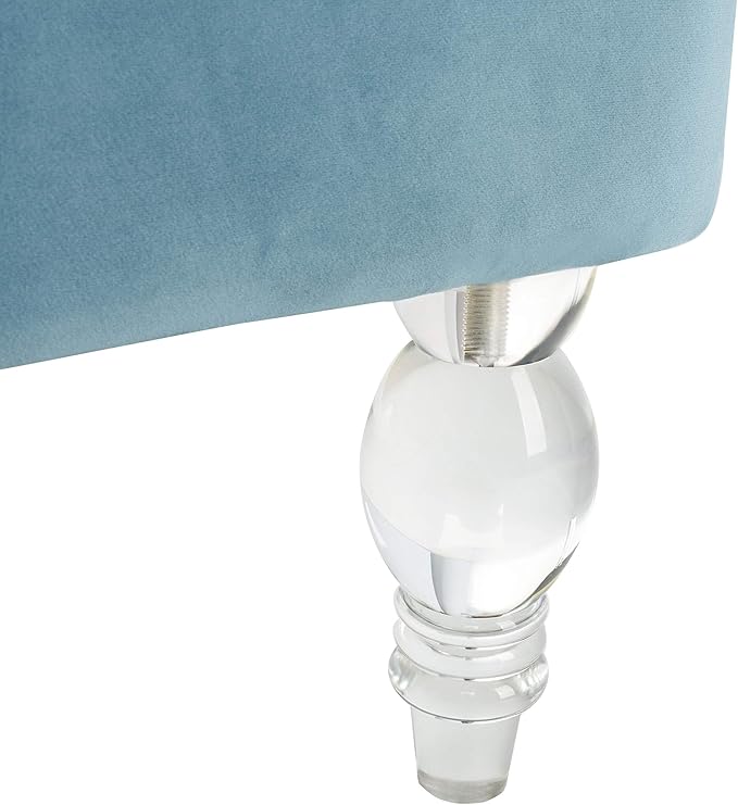 Safavieh Couture Geode Modern Light Blue Wingback Chair