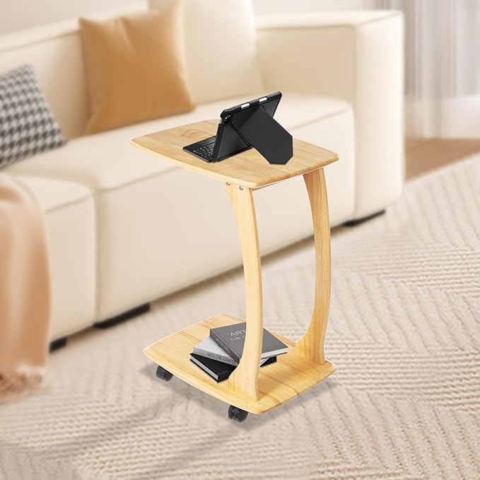 Mobile Office Computer Desk Home Improvement Building Materials/Commercial Office Furniture 46x35x63cm- Wood Color