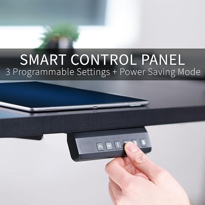 VIVO Electric 83 x 30 in Dual Motor Sit Stand Desk Memory Height Adjustment 2B Series Black Top Black Frame DESK-KIT-2B8B