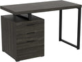Safdie &amp Co. Computer Desk 47.25inch for Home Office and Small Spaces with 3 Drawers Dark Grey with Black Metal. Ideal for Writing Gaming Study Work from Home.