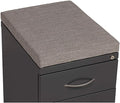 Hirsh Industries Inc 2 Drawer Box/File Pedestal Charcoal with Gray Cushion Top 23-3/4H