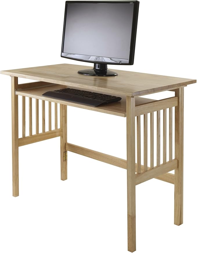Folding Computer Desk Beechwood