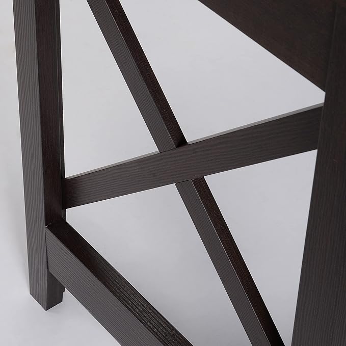 57 L Shaped Corner Desk Computer Home Office Desk and Writing Table Brown