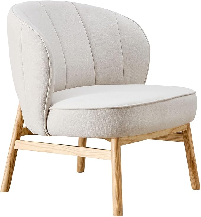 Ash Wooden e Upholstered Lounge Shell ChairModern Chair 1PC Comfor Chairs for Living RoomCoffee ShopOffice