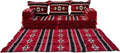 arabicsofa Maroon Turkish Low Floor Seating Sofa – Traditional Arabic Majlis Cushions