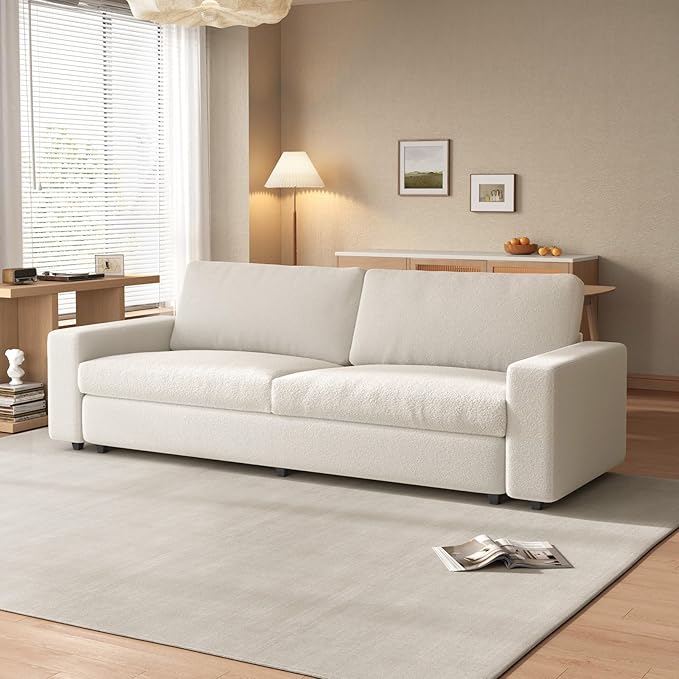 Large Loveseat Sofa83.46 Comfy 2 Seater Sofa with Deep Seat Thickened Cushion &amp Armsrest Durable Modern Home Sofa for Living Room