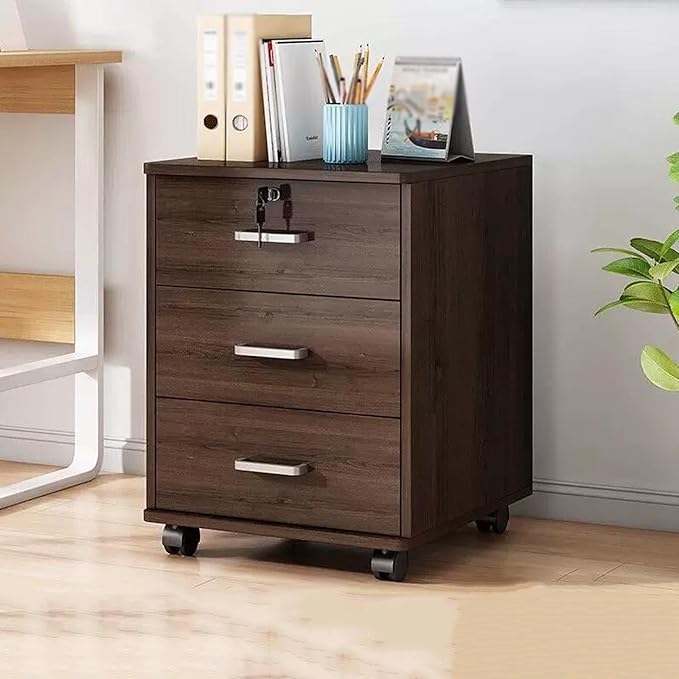 File Cabinet Under Desk Storage Cabinet Sideboard Drawer Cabinet Office Data Cabinet with Lock Storage Cabinet (Color : A)