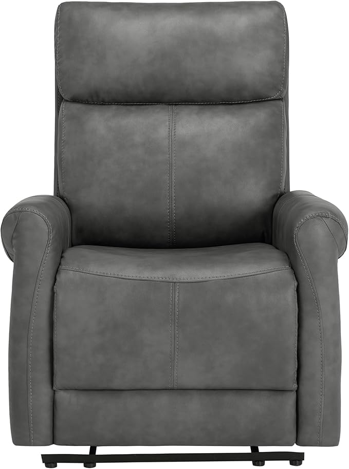 Leather Recliner Chair for Adults Wall Hugger RV Recliner with USB Charging Ports Electric Power Reclining Sofa for Living Room Home Theater Seating Bedroom