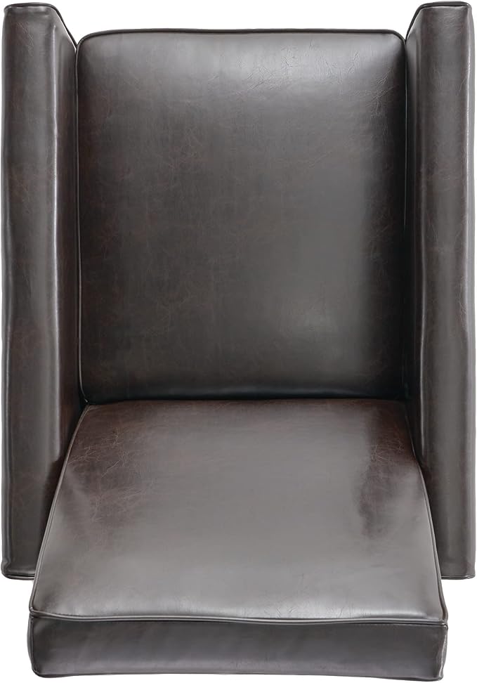 Lucas Leather Recliner Club Chair Brown