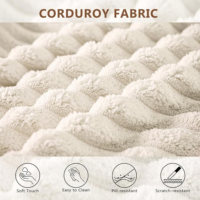 Modular Sectional Sofa Cloud Couch Corduroy Fluffy Couch Sectional Couches for Living Room