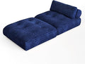 Sleeper Corduroy Chair Bed Sleeper Sofa Couchs Blue