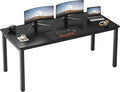 Need 70.8 Inch Executive Office Desk Large Stylish Computer Desk Simple Study Writing Desk Workstation Business Furniture for Home Office Black