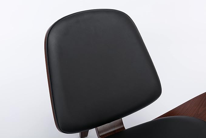 Medieval Modern Chair Shell Leisure Chair Artificial Leather Tripod Classic Design Chair Suitable for Reading Chair in Living Room Bedroom Study and OfficeSet of 1