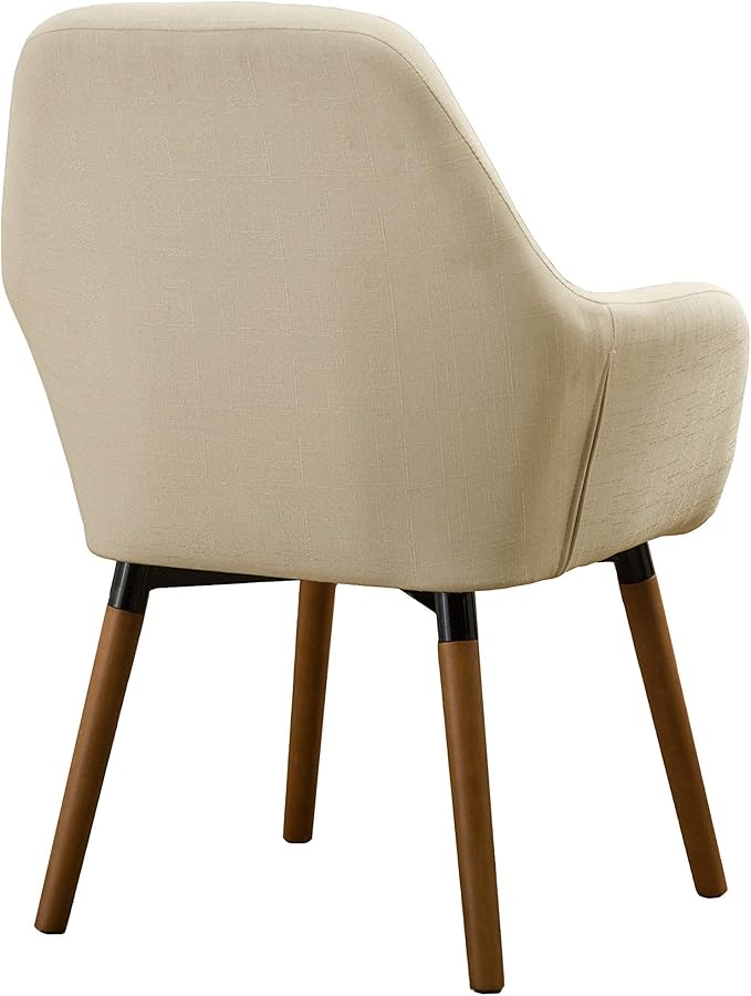 Roundhill Furniture Tuchico Contemporary Fabric Accent Chair Arm Rest Tan