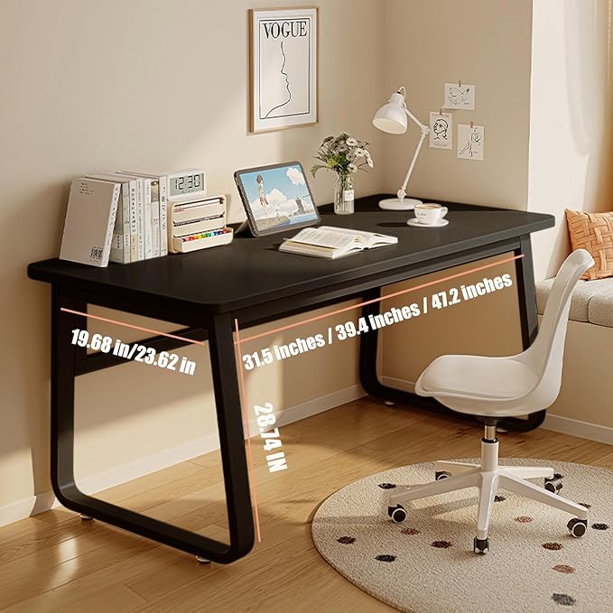 Modern Desk 47.2 Inch Computer Table Simple Style Office Writing Desk Industrial Office Table