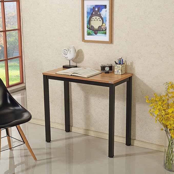 Need Small Computer Desk 31-1/2 Sturdy and Heavy Duty Writing Desk for Small Spaces and Small Desk Study Table Laptop Desk- AC3BB-80-40
