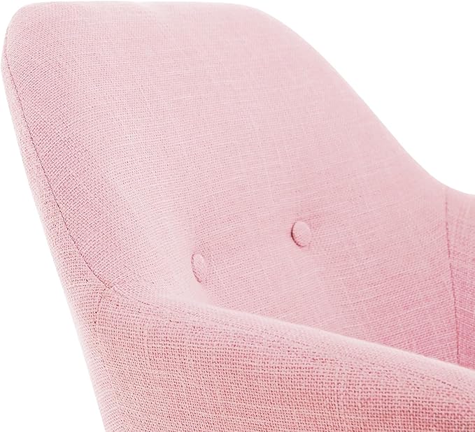 Elle Decor Roux Fabric Accent Chair Blush Pink (CHRROUBLSL02)