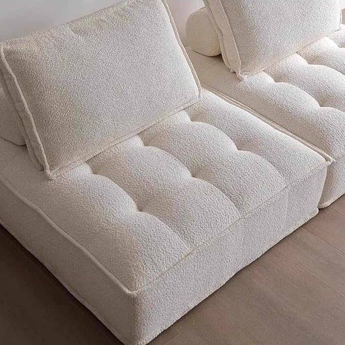 Modular Sectional SofaSectional Modular Sofa Modern Armless Single Square SofaModular Sectional SofaSponge Sectional Sofa Couch for Living Room Modular Sofa Couch(85x85cm)