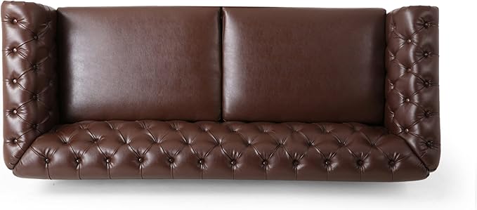 Christopher Knight Home Castalia Sofas Dark Brown + Natural